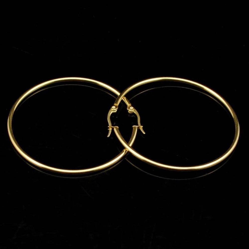 BOGO: Stainless Steel Gold Hoops